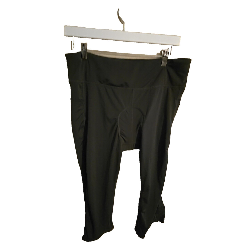 Kimmery Cycling‎ Biking Spin Padded Capri Pants Dark Grey Womans Size XL Stretch
